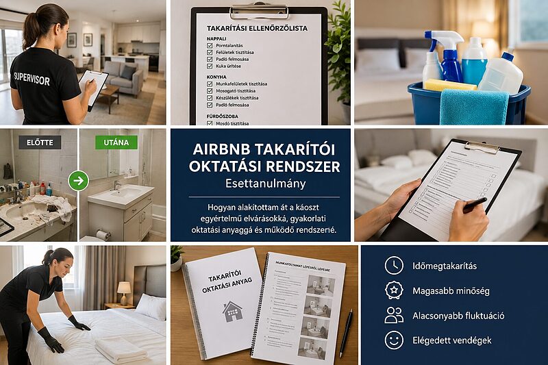 Airbnb-takarítói oktatási rendszer – esettanulmány