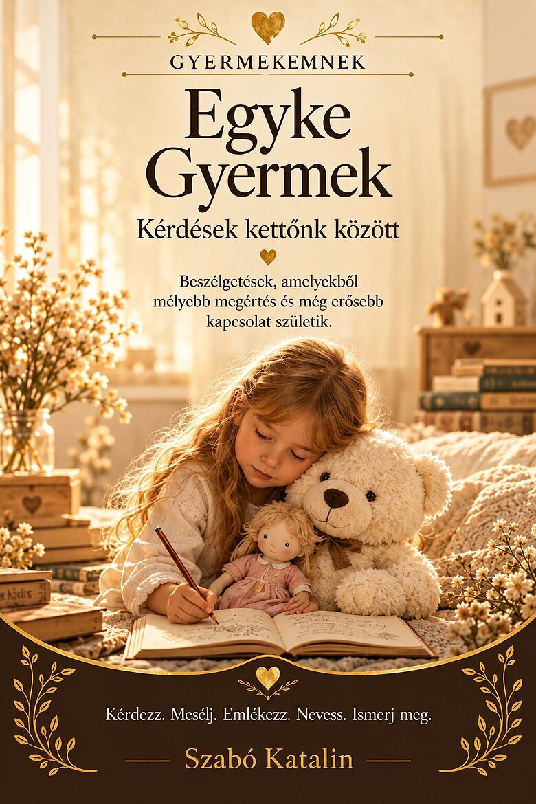 Gyermekemnek – Egyke gyermek – Kérdések kettőnk között – Digitális kérdésfüzet (PDF + EPUB)