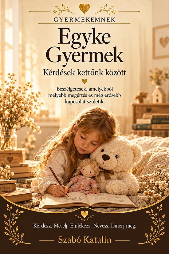 Gyermekemnek – Egyke gyermek – Kérdések kettőnk között – Digitális kérdésfüzet (PDF + EPUB)