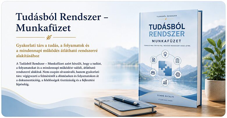 Tudásból Rendszer – Munkafüzet Tervezze meg. Építse fel. Hozzon létre működő rendszert.
