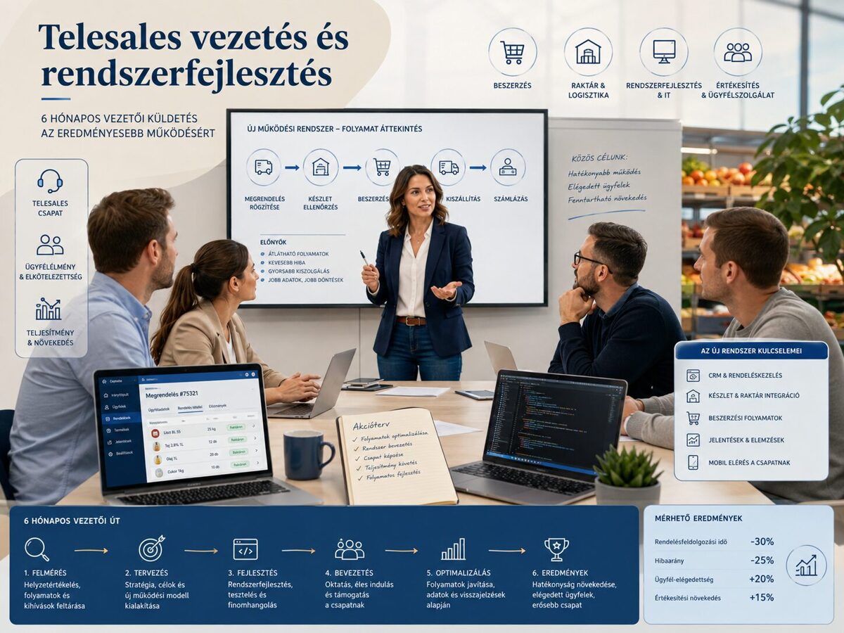 Telesales vezetés és rendszerfejlesztés