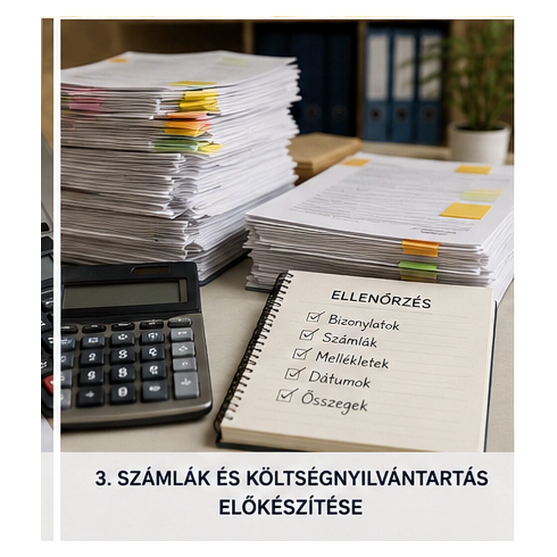 Számlák, könyvelési nyílvántartások előkészítése