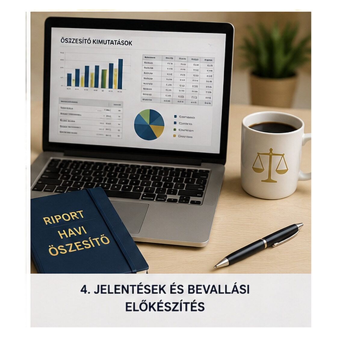 Könyvelői jelentések, bevallások előkészítése