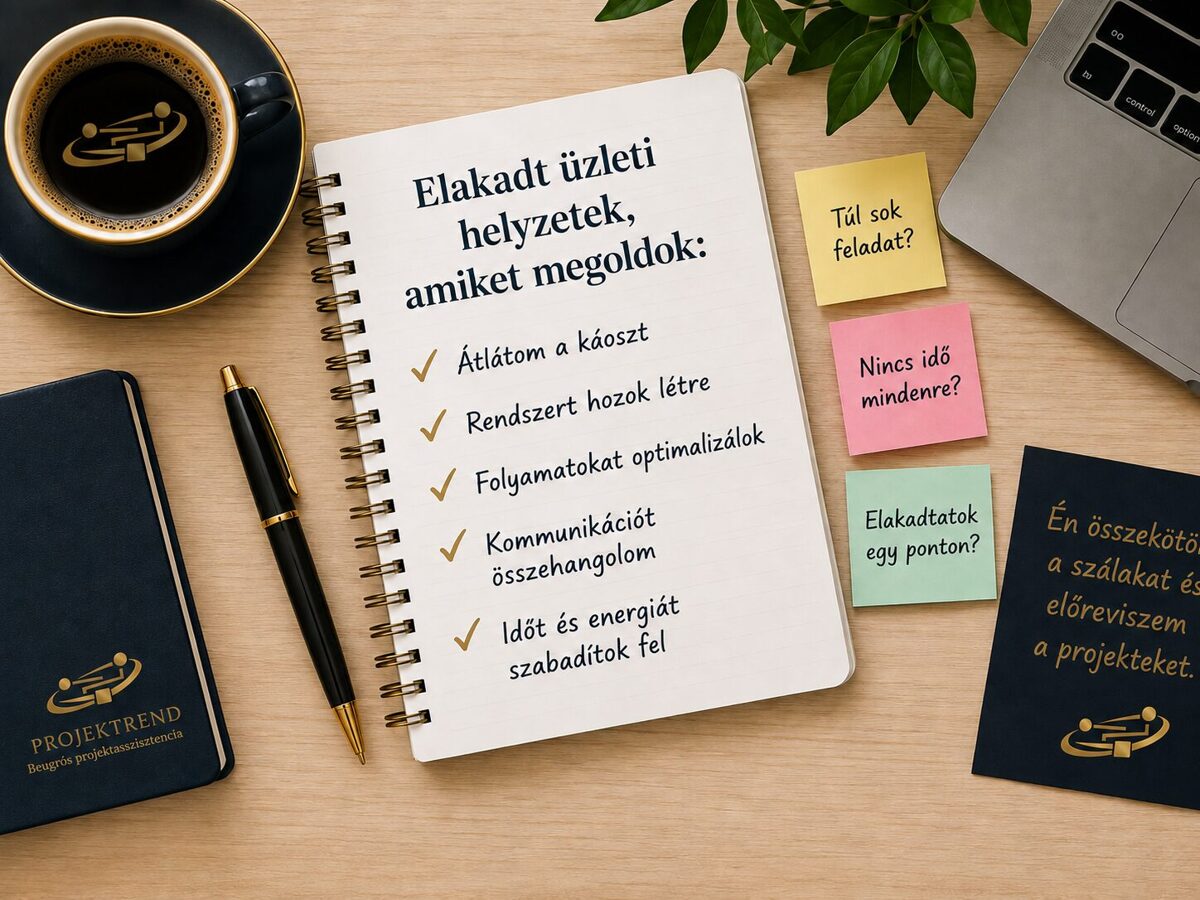 Elakadt üzleti helyzetek megoldása projektasszisztensi támogatással