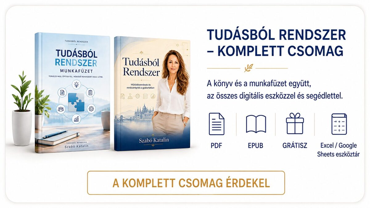 TUDÁSBÓL RENDSZER – KOMPLETT CSOMAG